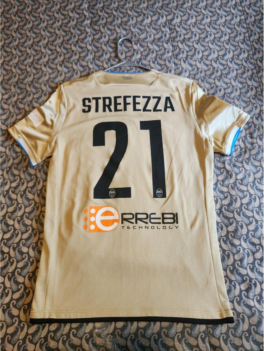 SPAL S.P.A.L. 2019/2020 Italy Match Player Issue Away Soccer Jersey Size M